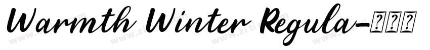 Warmth Winter Regula字体转换